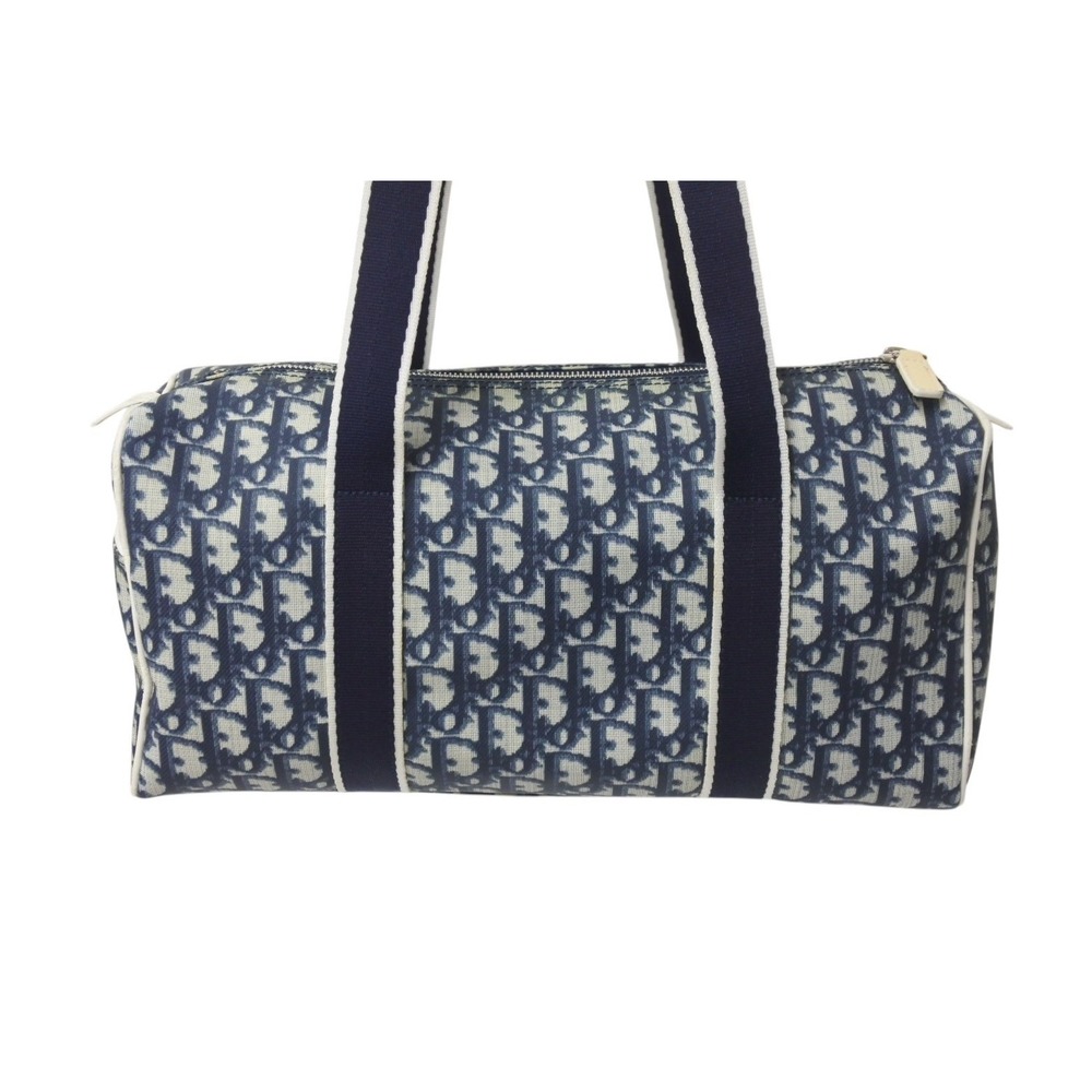 Dior Bag Navy Christian Trotter Blue Boston - Picture 3 of 10